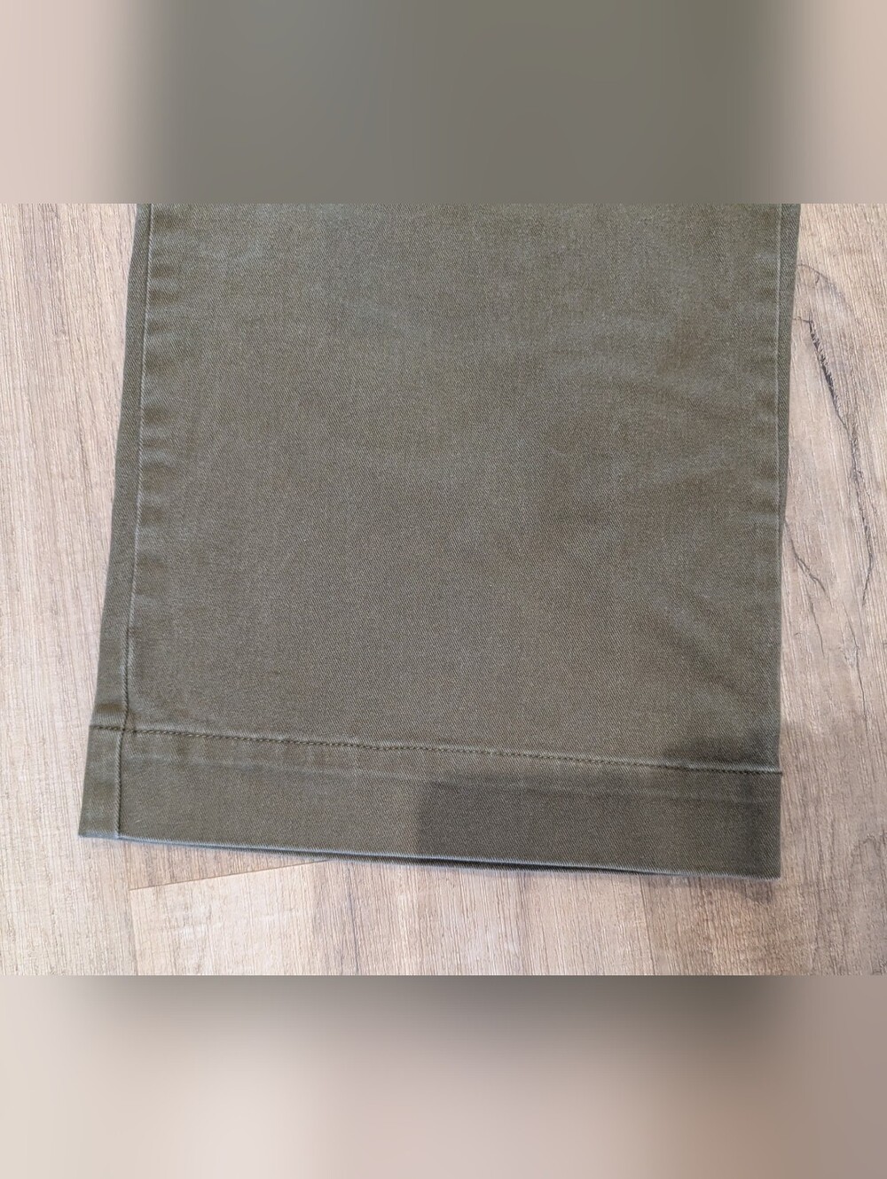 High-Rise Wide Leg Crop Pants in Olive - Picture 6 of 8